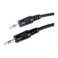 Comprehensive Standard MPS-MPS-6ST Audio Cable - 6 ft - 1 x Mini-phone Male Stereo Audio - 1 x Mini-phone Male Stereo Audio - Shielding - Black