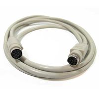 MiniDin8 Male / MiniDin8 Female, 8C Cable (6 Feet)