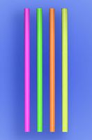 Wow Plastics Inc. Jumbo Straw 10.25" - Neon - 30/250 (7,500/Case)