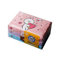 Line Friends Travel/Pocket Tissues, 70 Counts Each (3 Pack, 210 Tissues Total cute character tissue for kid, school, travel, camping, office, car)