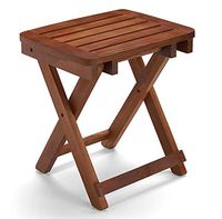 Conair Home Folding Teak Shower Seat