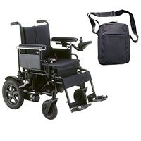 Drive CPN16FBA Cirrus Plus EC Folding & Lightwaight Power Wheelchair, 16"W X 16"D Seat,Black & Free Free Front Zip Pocket Medical Utility Black Bag!