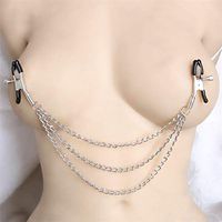 Three Iron Chain Silica Gel Chuck for Home Massager (Silver)