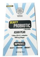 Harmony Proteins Beauty Collagen Powder Drink Mix 1.05 Oz! Infused with Natural Fruit Essence! Non-GMO, Gluten Free, No Sweeteners and No Artificial Colors! Choose Your Flavor! (Asian Pear)