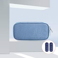 FYQF Portable Insulin Freezer, Diabetes Manager Travel Freezer + 2 Ice Bags Keep Diabetes Drugs Cool and Insulated,Blue