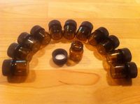 Amber Glass Vials, 1 Dozen, 1/4 Dram
