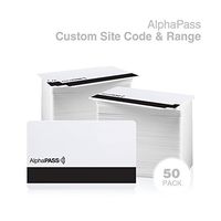 Same Day Custom Programmed AlphaPass PVC w/HiCo Mag Stripe Proximity Card for Access Control. Replaces HID 1336 DuoProx II Standard 26 bit H10301 Format. Choose Your Facility Code & Range. (50 Pack)