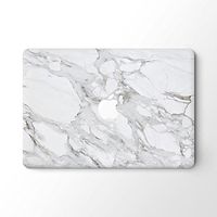 MacBook Air 13" Top Skin Cover Vinyl Sticker Removable Laptop Skin Decal - Light Grey Marble Granite