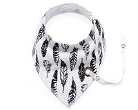 Cotton Baby Saliva Towel Triangle Towel Double Button Cartoon Waterproof Bib Baby Bib