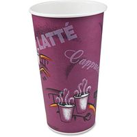 SCC420SI - Polycoated Hot Paper Cups, 20 Oz, Bistro Design