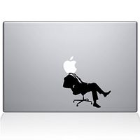 The Decal Guru 1064-MAC-13A-BRO Apple CEO MacBook Decal Vinyl Sticker - 15" MacBook Pro (2016 & Newer) - Black
