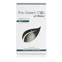 Green Cup of Maine - Proudly Made in Maine USA Menstrual Cup Healthcare Grade Silicone FDA Registered Healthier Alternative to Tampons Worlds Best Menstrual Cup Period! Size 1 (Light to Normal Flow)