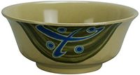 Yanco JP-5285 Japanese Curved Noodle Bowl, 42 oz Capacity, 3.25" Height, 8" Diameter, Melamine, Pack of 24