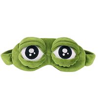 Cute Green Frog Funny Eye Masks for Adults Kids Funny Blindfold with Eyes Open Sleep Mask Sleep Mask for Sleeping