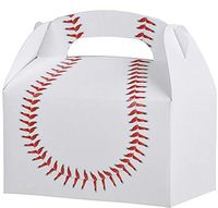 Baseball Treat Box Birthday Party Favor Boxes, 12 Pack