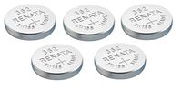 Renata Single Watch Battery Swiss Made 362 or SR 721 SW or AG 11 1.5 V (5 Batteries, 362 or SR 721 SW)