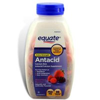 (2Pack) Equate - Antacid Tablets, Extra Strength 750 mg, 96 Chewable Tablets, Assorted Berries Flavors