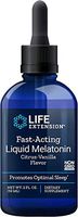 Life Extension Fast-Acting Liquid Melatonin Citrus-Vanilla Flavor, 2 Fl. Ounce