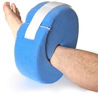 Leg and Foot Elevation Pillow with Adjustable Hook and Loop, Blue