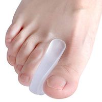 Welnove Toe Separators for Bunions - Gel Overlapping Toe Spacers - 10 Pieces - Flared Design Silica Gel Toe Straighteners, Bunion Corrector for Pain Relief,Prevent Corns
