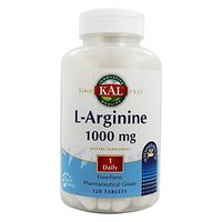 KAL 1000 Mg L-arginine Tablets, 120 Count