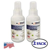 RMS Odor Eliminator All Natural Bio-degradable Spray - Eliminates All Odors from Pets, Skunk, Vomit, Urine, Diaper, Cigarettes, Garbage, Shoes (Unscented, 2 Packs (4 OZ Bottle))