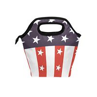 CHLBOJ Star Flag Star Flag Lunch Bag Tote Handbag lunch box Food Container Gourmet Bento For Travel Picnic School Office