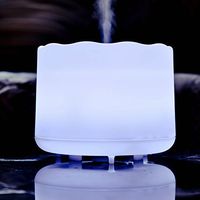 ZAQ Lotus Aroma Essential Oil Diffuser LiteMist Ultrasonic Aromatherapy Humidifier, Color-Changing - 500 ML - for Office Home Bedroom Baby Room Study Yoga Spa
