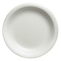 Genpak - Elite Laminated Foam Plates, 8.88 Inches, White, Round, 125/Pack LAM09 (DMi CT