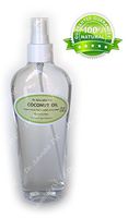 Coconut Fractionated Oil 100% Pure Skin Care Massage Use Comes with a Sprayer 8 oz