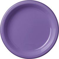 Bulk Round Plastic Plates | 50ct (7 inch, New Purple)