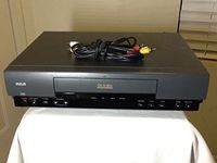 RCA VR327 VCR Video Cassette Recorder 4-Head Hi-Fi Stereo VHS Player. On-Screen Programming. Works Great. Comes with A/V cable for TV connection