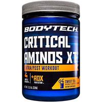 BodyTech Critical Aminos XT, Sweet Tea Flavor, Intra/Post Workout, Supports Muscle Recovery (15.5 Ounces Powder)