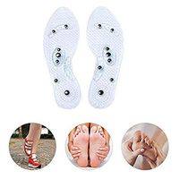 BTWYE Acupressure Magnetic Massage Foot Therapy Reflexology Pain Relief Shoe Insoles for Men and Women Washable and Cutable 2 Pair