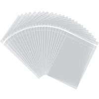 AIRSUNNY 100 Pcs 6x9 Clear Resealable Cello/Cellophane Bags Good for Bakery, Candle, Soap, Cookie Poly Bags