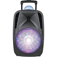 12-Inch Light-Up Portable Bluetooth DJ Speaker with Disco Light