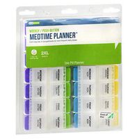 Ezy Dose Push Button 7-Day Medtime Planner, Extra Large 1 each by Ezy-Dose (Pack of 2)