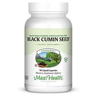 Maxi-Health Black Seed Oil Supplement 90 Servings - Cold-Pressed Organic Black Cumin Seed Capsules Non-GMO | Natural Anti-Inflammatory Nigella Sativa Herb