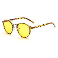 Cyxus Blue Light Filter Computer Glasses Vintage Retro Round for Blocking UV Minimize Headache Sleep Better Anti Eye Eyestrain Fashion Frame, Unisex (Men, Women) (Yellow Lens, Tortoise Frame)