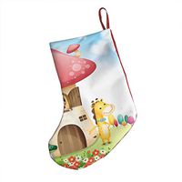 Christmas Decorations Stockings 18" Mushroom Play House Stylish Big Xmas Socks for Home Decor
