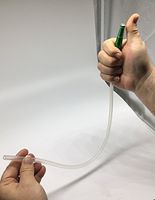 The Original Whip New 420 Keep The Flame Away from Your face (Clear, 21") Pipe Attachment