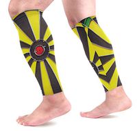 LEVEIS Game Darts Board Wheel Calf Compression Sleeves,Leg Performance Support for Shin Splint Calf Pain Relief Men & Women Guards Sleeves for Running Cycling 1 Pair