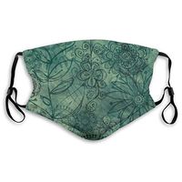 Flower Protective Mask with Gasket Disposable Water Repellent Multilayer Filter Adult Sunscreen Large Mask S