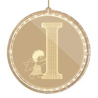 Letter Lights, Alphabet LED Lights USB Decorative Hanging Light Up Light White Plastic String Pendant Light, Perfect for Events Home Bar Festival Birthday Party Wedding Décor (I)