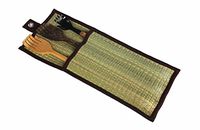 Fingers Back Scratcher Hand Wooden Bamboo 3 Piece 15", 16" Best Massager Handmade Set for Itching Relief, Natural Traditional Body Relaxation Tool in Woven Wall Hanging. (Black Brown Wood Colour)