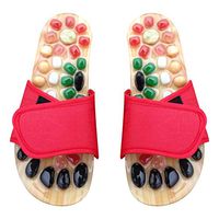 Milisten Massage Slippers Acupressure Reflexology Sandals Foot Massager Shoes Shiatsu Relax Sandals with Therapeutic Stone