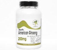 North American Ginseng 200mg ~ 200 Capsules - No Additives ~ Naturetition Supplements