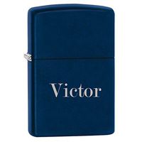Gifts Infinity® Groomsman Gift Personalized Matte Finish Color Zippo Lighter - Free Laser Engraving (Navy Blue Matte)