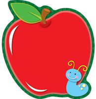Carson Dellosa - Apples Mini Colorful Cut-Outs, Classroom Décor, 36 Pieces