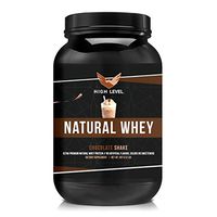 High Level Natural Whey Protein Powder | Chocolate Shake with Stevia | 29g Protein | 2 lb, Ultra Filtered Non-GMO | Digestive Enzymes for Absorption | No Artificial Color or Flavors | Made in USA
